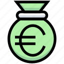 bag, business, cash, euro, financial, money