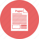 document, file, office, office paper, page, paper, paragraph