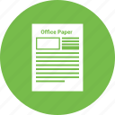 document, file, office, page, paper, paragraph