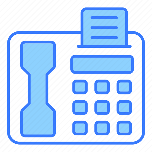 Telephone, phone call, fax, communication, landline icon - Download on Iconfinder