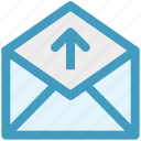 envelope, letter, mail, message, open envelope, send