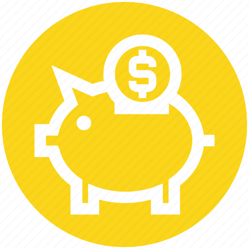 Coin, dollar, money, pig, piggy bank, saving icon - Download on Iconfinder