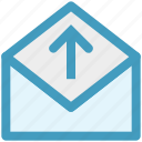 envelope, letter, mail, message, open envelope, send