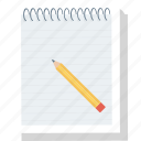 message, note, notepad, pad icon, pencil