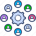 colleagues, cooperation, group, team work icon, teamwork