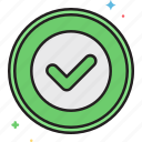 accepted, approved, checked, checkmark