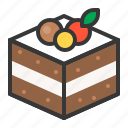 bakery, cake, chocolate cake, dessert, sweet, black forest cake