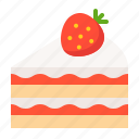 bakery, cake, dessert, strawberry cake, sweet