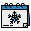 snowflakes, snow, winter, calendar, date