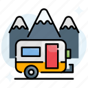 camper, camping, transportation, travel, vacation