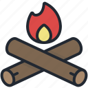 campfire, fire, camping, bonfire, camp, wood