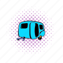 car, comics, mobile, trailer, transport, travel, vehicle