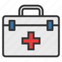 aid, box, camping, emergency, first