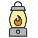 camping, lantern, light, torch