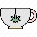 tea, coffee, cannabis, drink, cannabidiol