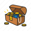 gold chest, golds, loot, treasure chest