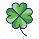 clover, four, leaf, luck