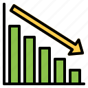 analytics, bar, business, chart, finance, graph, loss