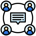 group, conversation, communications, chat, speech, bubble