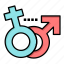 female, gender, male, symbol