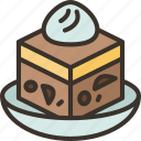 tiramisu, cake, chocolate, dessert, bakery