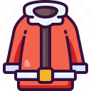 santa, christmas, claus, garment, jacket, clothes