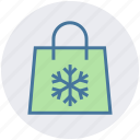 bag, christmas, season, shopping, snow, winter