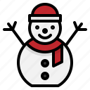 christmas, cold, snow, snowman, winter