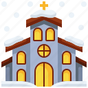 christmas, snow, christianity, church, architecture