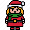 winter, hat, christmas, girl, woman