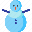 snowman, christmas, decoration, snow, winter, xmas