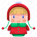 avatar, boy, christmas, girl, hat, winter, young