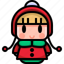 avatar, boy, christmas, girl, hat, winter, young