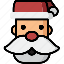 celebration, christmas, claus, hat, head, santa, xmas