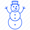 christmas, snow, snowman, winter, xmas