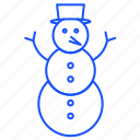 christmas, snow, snowman, winter, xmas