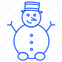 christmas, snow, snowman, winter, xmas