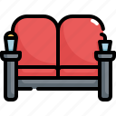 cinema, entertainment, movie, seat, sofa, theater