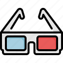 3d glasses, cinema, entertainment, glasses, movie, theater