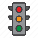 traffic, light, signal, stop