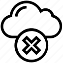 cloud, cross, data, reject, storage, wrong