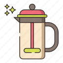 brew, coffee, french press