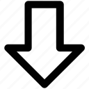 arrow, down arrow, download, download button, receive arrow, storage