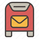 mailbox, post office, letterbox, postbox, message