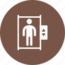 door, elevator, lift, office, town, wall