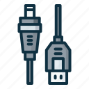 cable, connector, port, usb