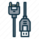 cable, usb, charger, connector