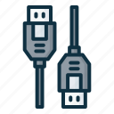 usb, cable, connector