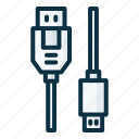 usb, cable, connector