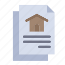 document, file, house